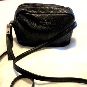 Kate Spade crossbody black soft leather handbag